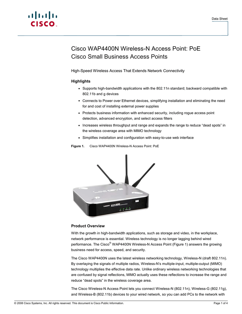 Cisco Wap4400n Manual